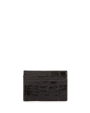Alligator Card Case, Black