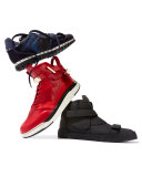 Men's Shark Double-Strap Leather Sneaker Boots