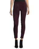 Roxanna Suede Skinny Pants, Barolo