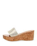Kirelle Metallic Wedge Sandal, Ray Gold