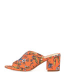 Stanley Floral Crisscross Sandal, Orange