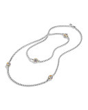 Renaissance Station Necklace with Gold, 36"