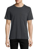 Washed Pocket Crewneck T-Shirt