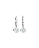 Flower Diamond Dangle Earrings