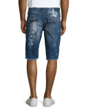 Ricky Distressed Cutoff Shorts, Indigo