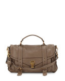 PS1 Medium Satchel Bag, Smoke