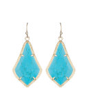 Alex Earrings, Turquoise