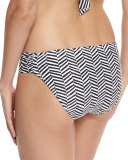 Brasilia Shirred-Side Hipster Swim Bottom