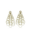 18k Gold Hawaii Earrings, 3.5"L