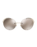Glamtech Round Metal Mesh Sunglasses