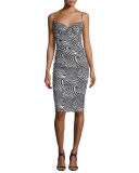Custom Collection: Dionella Floral-Print Bustier Cocktail Dress