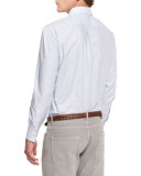 Ribbed Cashmere Blazer-Style Cardigan, Brown