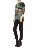 Jacquard Side-Vent Sweatshirt, Northern Lights