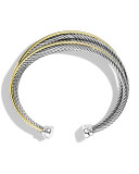 Crossover Four-Row Cuff with Gold