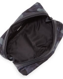 Camo-Print Nylon Dopp Kit, Blue
