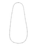 Silver Rock Candy Multi-Stone Necklace in Clear Quartz, 40"