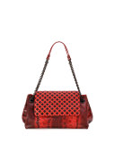 Karung Small Shoulder Bag, Red/Black