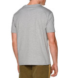 Palm Tree Graphic Short-Sleeve Melange T-Shirt, Gray Multi