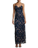 Eva Embroidered Floral Slip Dress