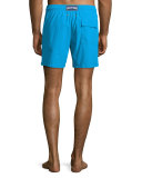 Moorea Solid Swim Trunks, Royal