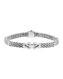 Silver Derby Bracelet, 6mm
