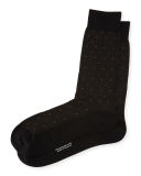 Diagonal Dashes Dress Socks