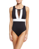 Block My Way One-Piece Swimsuit, Plus Size