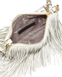 Finn Fringe Crossbody Bag, White