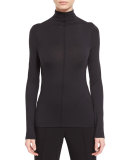 Cecil Lightweight Long-Sleeve Turtleneck, Black
