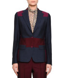 Notch-Lapel Two-Button Jacket, Multi Colors