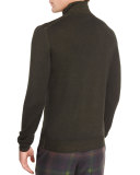 Wool Turtleneck Sweater, Olive