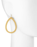 24k Gold-Dipped Paris Single-Drop Large Teardrop Earrings 