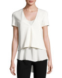 Zadeia Fixture Short-Sleeve Top