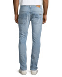 Thin Finn Broken Pale Slim Jeans, Light Blue