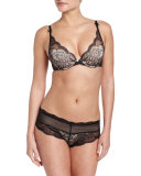 Présage Lace Hipster Briefs, Black