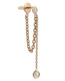 Colors 14K Rose Gold Chain Earring with Diamonds