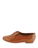 Nadir Woven Leather Oxford, Camel