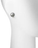 18K Tahitian Pearl Button Earrings