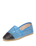 Mara Perforated Espadrille Flat