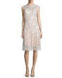 Embellished Lace Cocktail Dress
