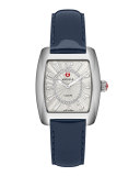 16mm Patent Leather Watch Strap, Navy