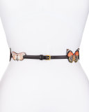 Leather Butterfly Belt, Black