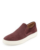 Ace Men's Perforated Suede Skate Sneaker, Red