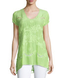 Harva Crochet-Back Top
