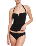 Bright Like A Diamond Bandini Swim Top, Black