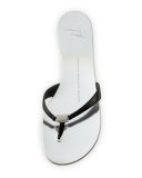 Nuvorock Crystal Thong Sandal, Silver