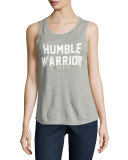 Humble Warrior Muscle Tank, Gray