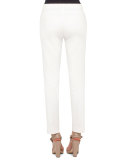 Franca Elements Slim-Leg Ankle Pants, Off White