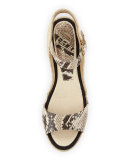 Ronda Espadrille Wedge Sandal, Roccia