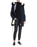 Fur-Lined Hooded Parka